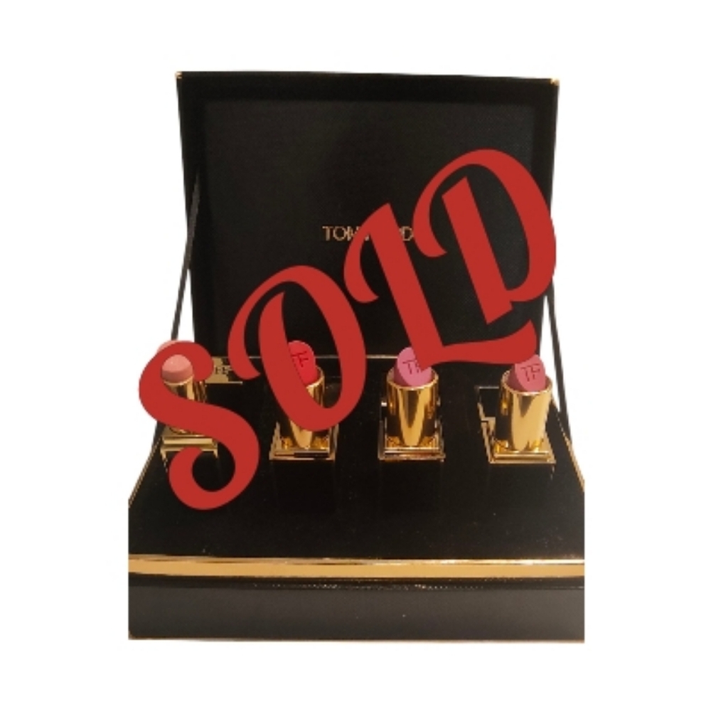 Tom Ford 4 Pc. Lipstick Set - Flamingo, Rose Pink and Red Shades